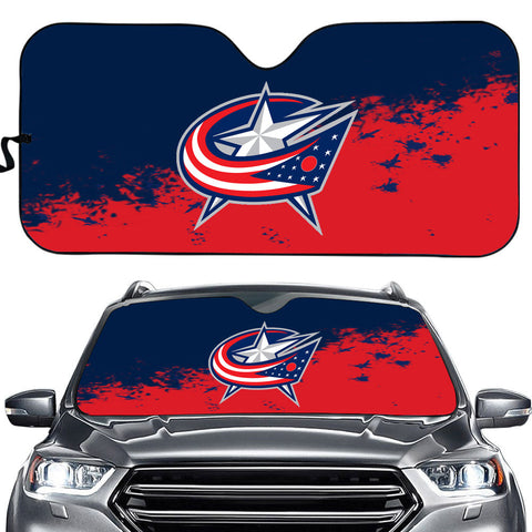 Columbus Blue Jackets NHL Car Windshield Sun Shade Universal Fit Sunshade