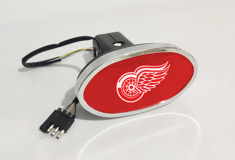 Detroit Red Wings NHL Hitch Cover LED Brake Light for Trailer