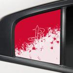 Houston Rockets NBA Rear Side Quarter Window Vinyl Decal Stickers Fits Dodge Charger