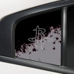 Houston Rockets NBA Rear Side Quarter Window Vinyl Decal Stickers Fits Dodge Charger