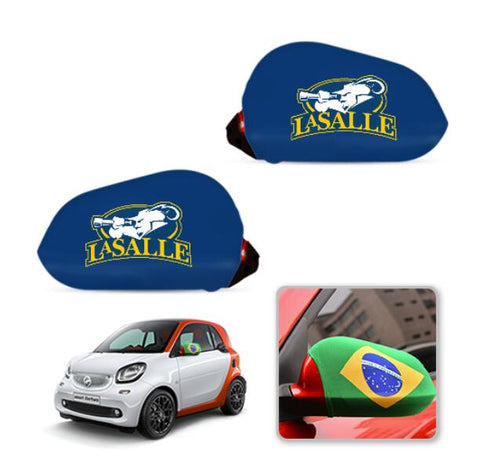 La Salle Explorers NCAAB Car rear view mirror cover-View Elastic