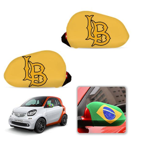 Long Beach State Beach NCAAB Car rear view mirror cover-View Elastic