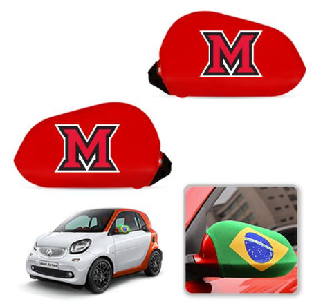 Miami (OH) RedHawks NCAAB Car rear view mirror cover-View Elastic