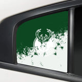 Milwaukee Bucks NBA Rear Side Quarter Window Vinyl Decal Stickers Fits Dodge Charger