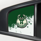 Milwaukee Bucks NBA Rear Side Quarter Window Vinyl Decal Stickers Fits Dodge Charger