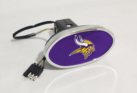 Minnesota Vikings NFL Hitch Cover LED Brake Light for Trailer