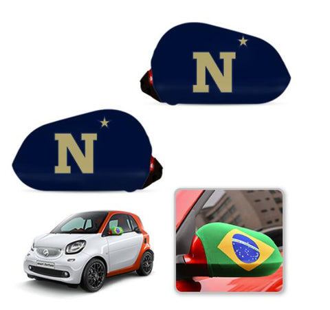 Navy Midshipmen NCAAB Car rear view mirror cover-View Elastic