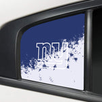 New York Giants NFL Rear Side Quarter Window Vinyl Decal Stickers Fits Dodge Charger