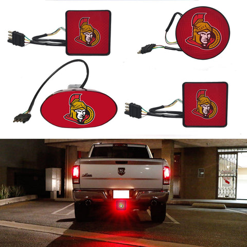 Ottawa Senators NHL Hitch Cover LED Brake Light for Trailer