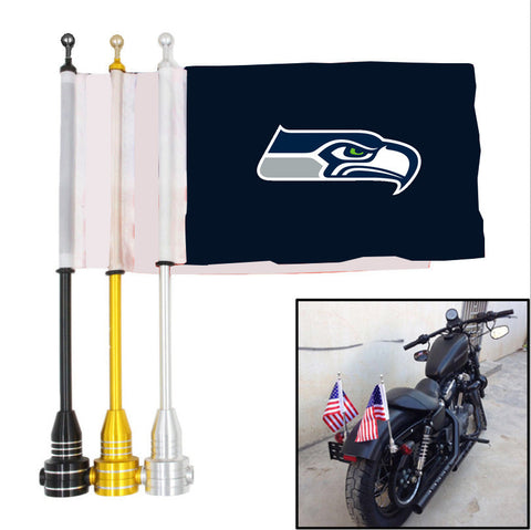 Seattle Seahawks NFL Motocycle Rack Pole Flag