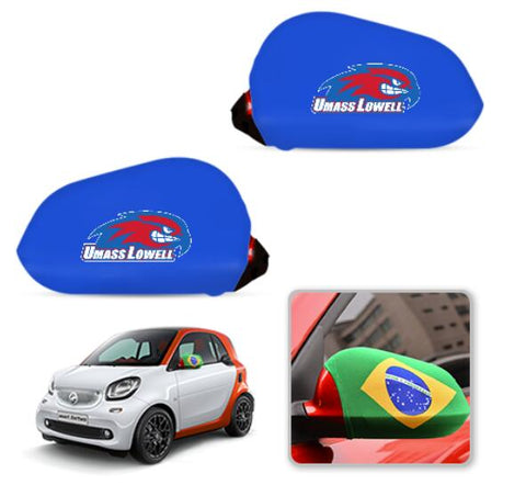 UMass Lowell River Hawks NCAAB Car rear view mirror cover-View Elastic