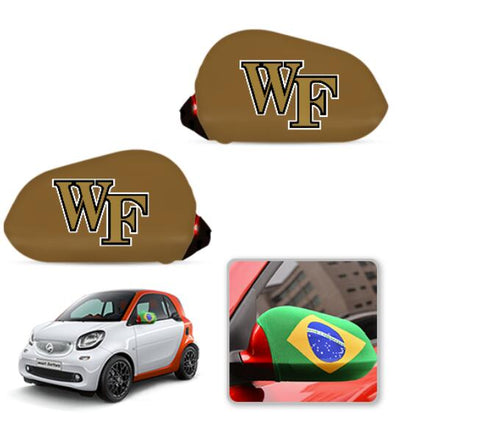 Wake Forest Demon Deacons NCAAB Car rear view mirror cover-View Elastic