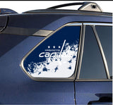 Washington Capitals NHL Rear Side Quarter Window Vinyl Decal Stickers Fits Toyota Rav4
