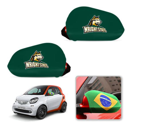 Wright State Raiders NCAAB Car rear view mirror cover-View Elastic